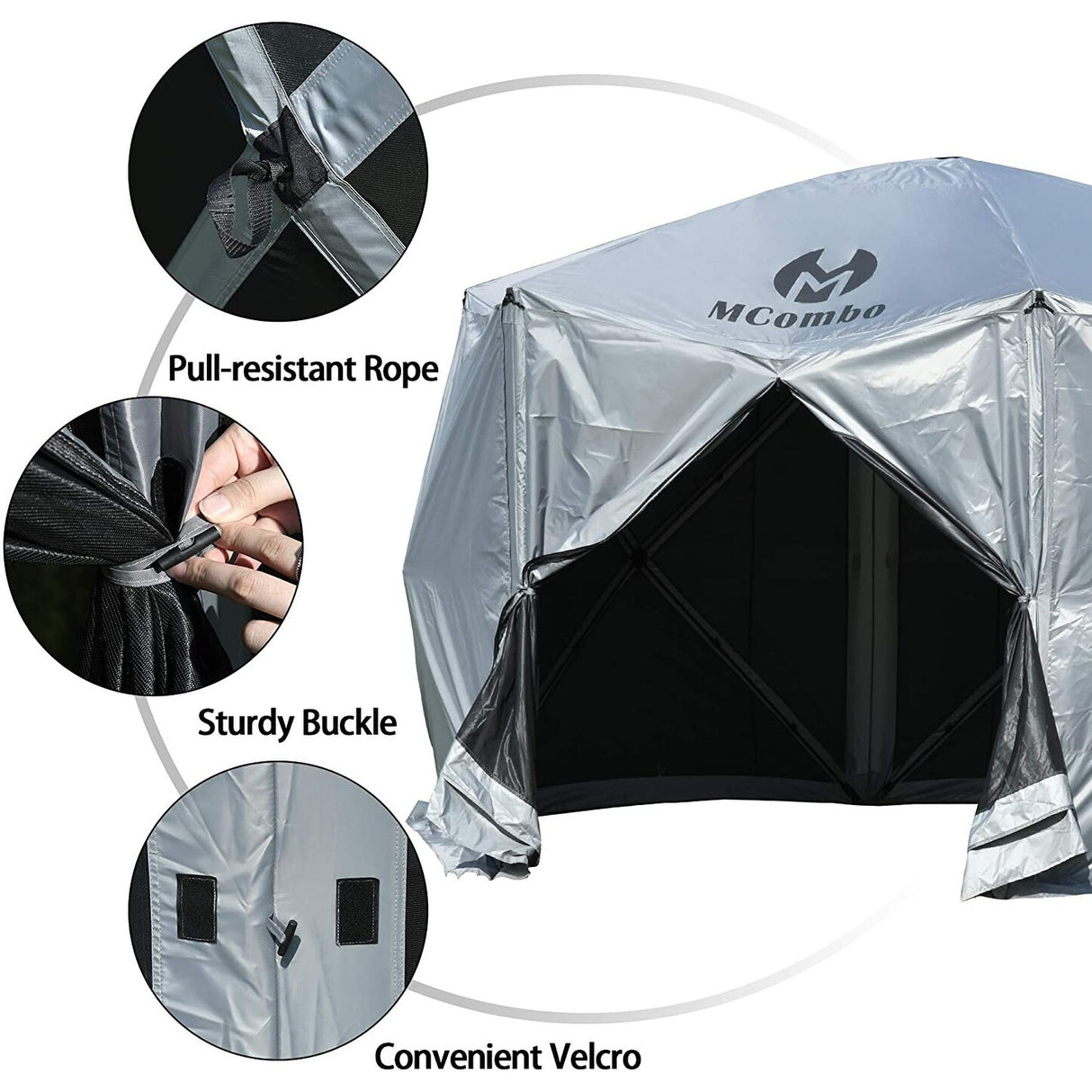 Mcombo Pop-up Portable Gazebo Screen Tent Wind Panels, P1024