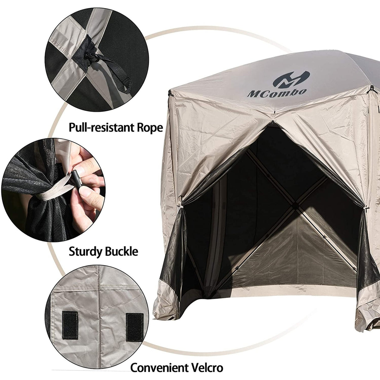 Mcombo Pop-up Portable Gazebo Screen Tent Wind Panels, P1024