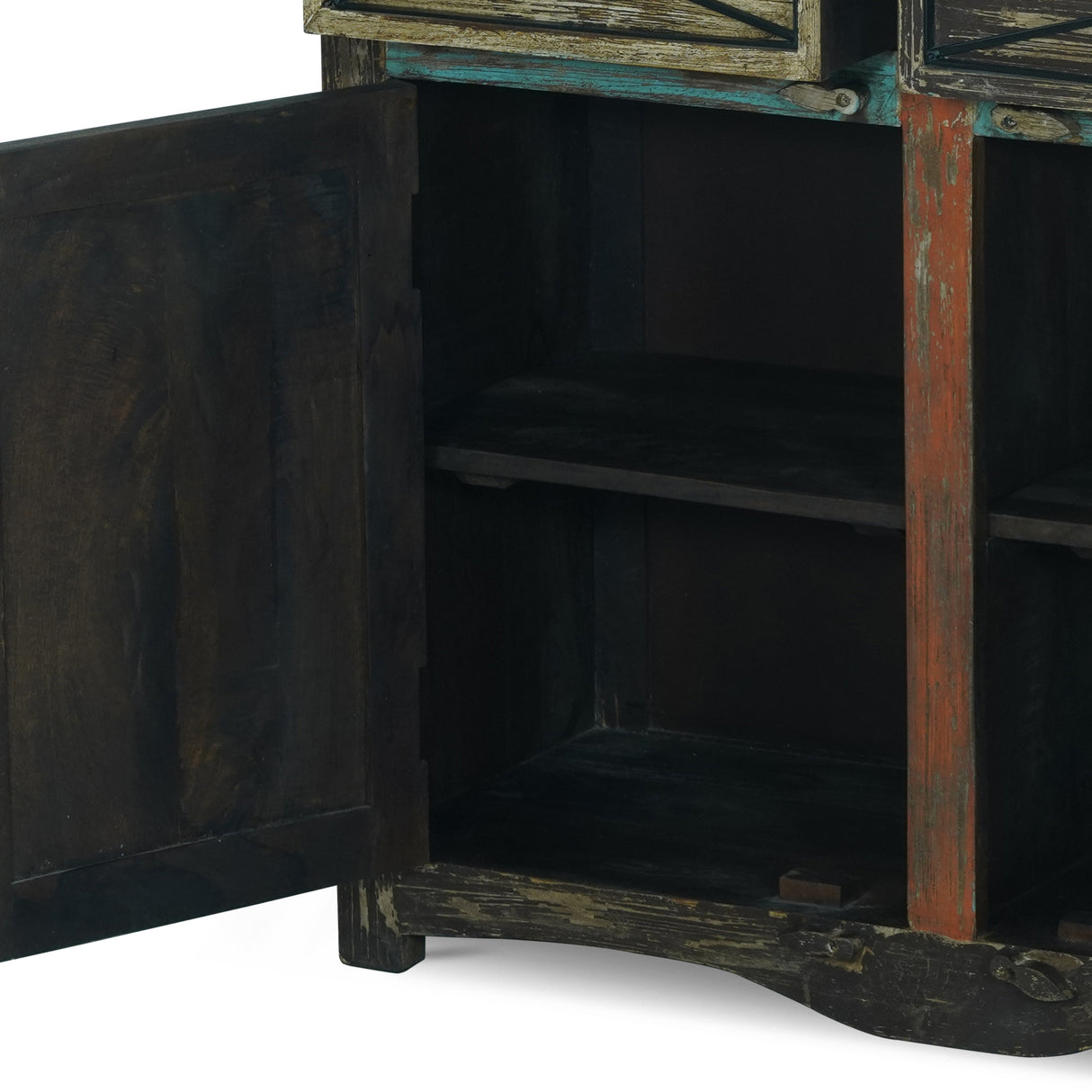 Meader Mango Wood Handmade Distressed Sideboard by Christopher Knight Home
