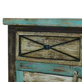 Meader Mango Wood Handmade Distressed Sideboard by Christopher Knight Home