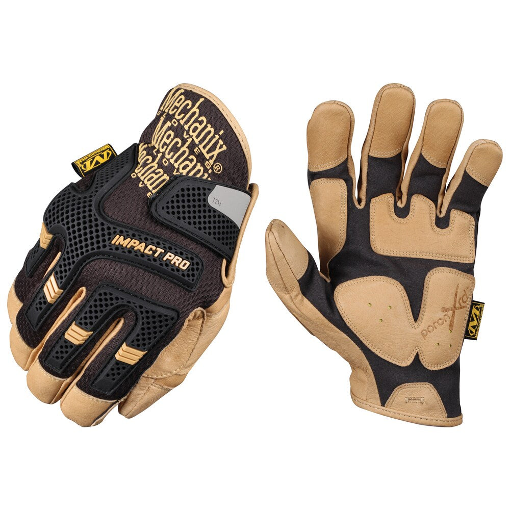 Mechanix Wear CG30-75-009 Black & Brown Impact Pro Work Gloves
