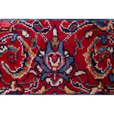 Medallion Hand Knotted Bordered Sarouk Persian Oriental Area Rug - 13'8" X 10'3"