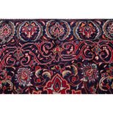 Medallion Hand Knotted Bordered Sarouk Persian Oriental Area Rug - 13'8" X 10'3"