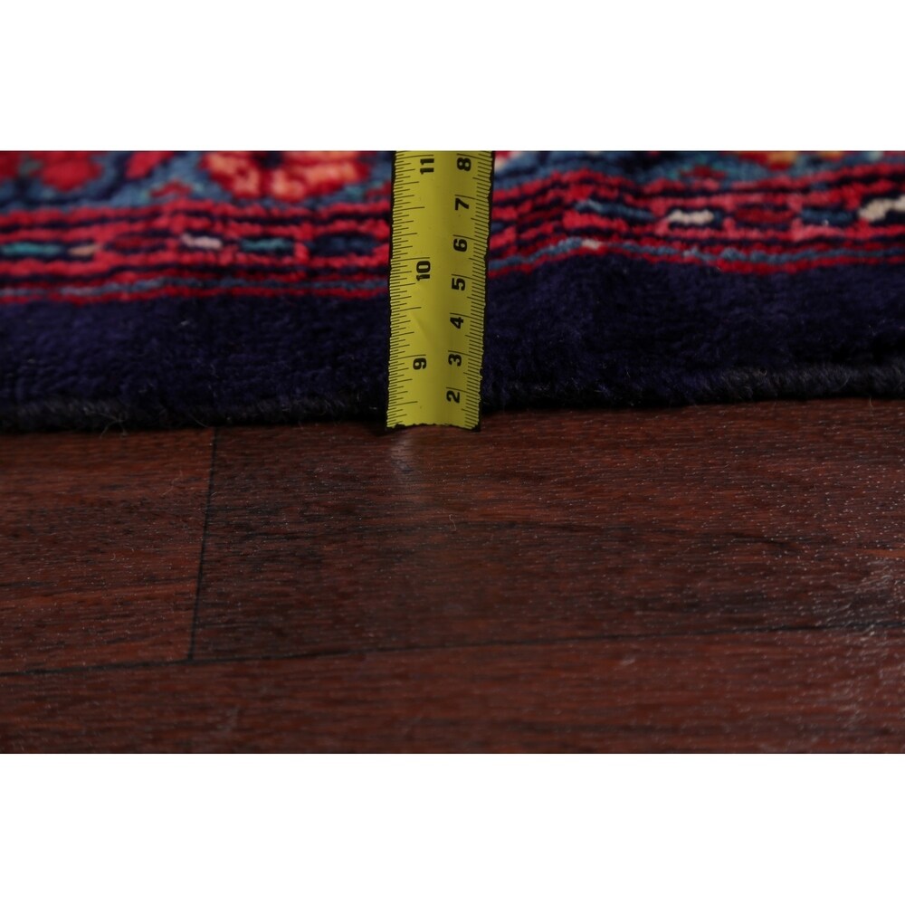Medallion Hand Knotted Bordered Sarouk Persian Oriental Area Rug - 13'8" X 10'3"