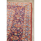 Medallion Hand Knotted Wool Vintage Kashan Persian Area Rug - 13'0" x 9'4"