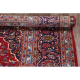 Medallion Handmade Genuine Wool Persian Area Rug For Living Room - 10'10" x 8'4"