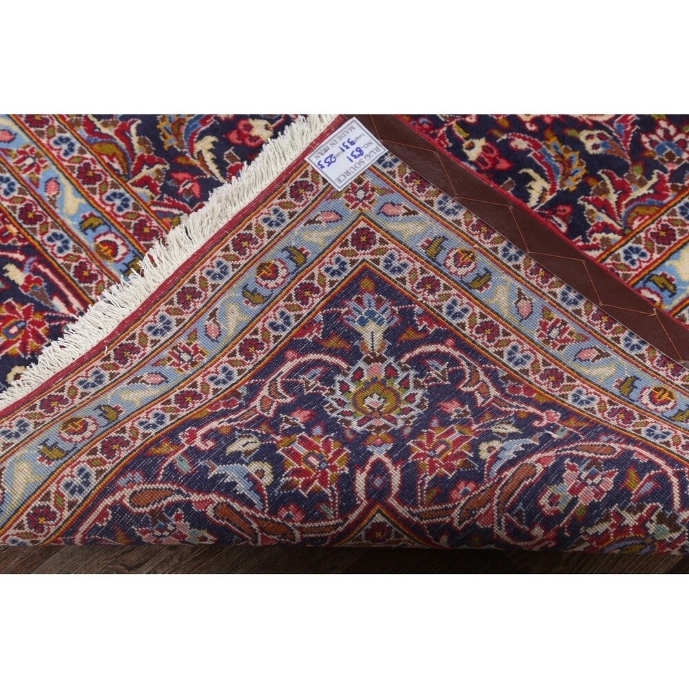 Medallion Handmade Genuine Wool Persian Area Rug For Living Room - 10'10" x 8'4"