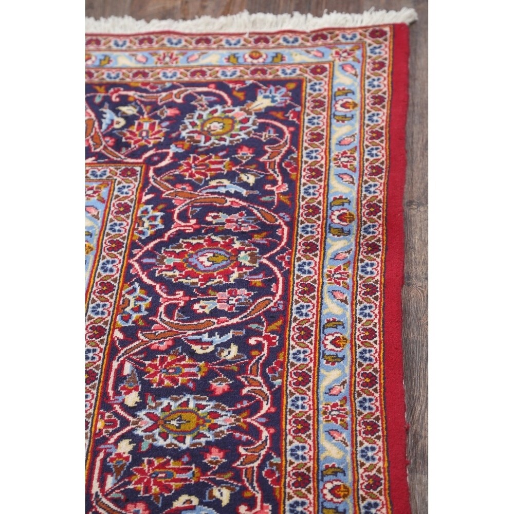 Medallion Handmade Genuine Wool Persian Area Rug For Living Room - 10'10" x 8'4"