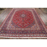 Medallion Handmade Genuine Wool Persian Area Rug For Living Room - 10'10" x 8'4"