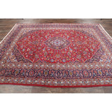Medallion Handmade Genuine Wool Persian Area Rug For Living Room - 10'10" x 8'4"