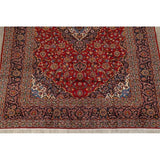 Medallion Kashan Persian Handmade Classical Area Rug - 12'11" x 9'8"