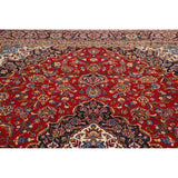 Medallion Kashan Persian Handmade Classical Area Rug - 12'11" x 9'8"