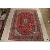 Medallion Kashan Persian Handmade Classical Area Rug - 12'11" x 9'8"