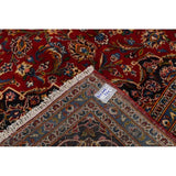 Medallion Kashan Persian Handmade Classical Area Rug - 12'11" x 9'8"