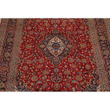 Medallion Kashan Persian Handmade Classical Area Rug - 12'11" x 9'8"