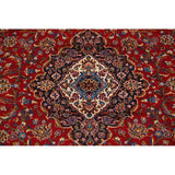 Medallion Kashan Persian Handmade Classical Area Rug - 12'11" x 9'8"