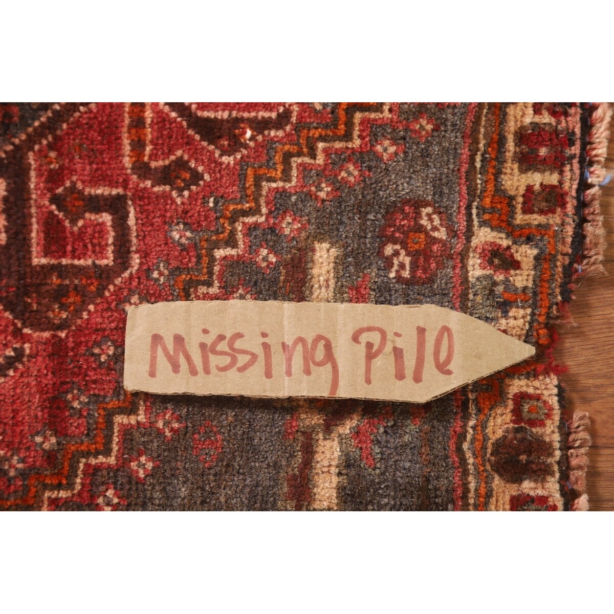Medallion Shiraz Persian Vintage Square Rug Handmade Wool Carpet Pink - 2'0" x 1'10"