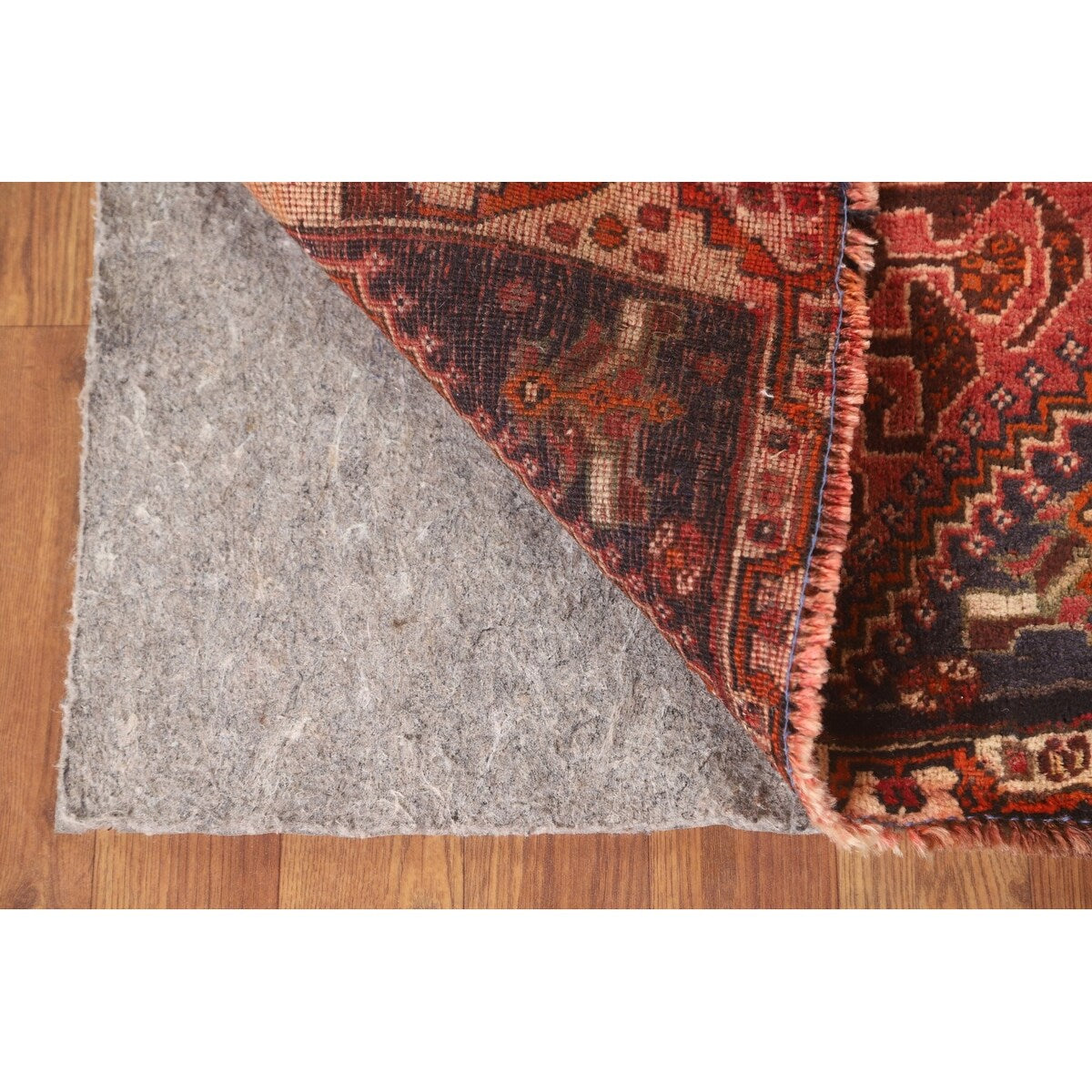Medallion Shiraz Persian Vintage Square Rug Handmade Wool Carpet Pink - 2'0" x 1'10"