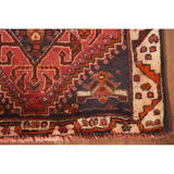 Medallion Shiraz Persian Vintage Square Rug Handmade Wool Carpet Pink - 2'0" x 1'10"