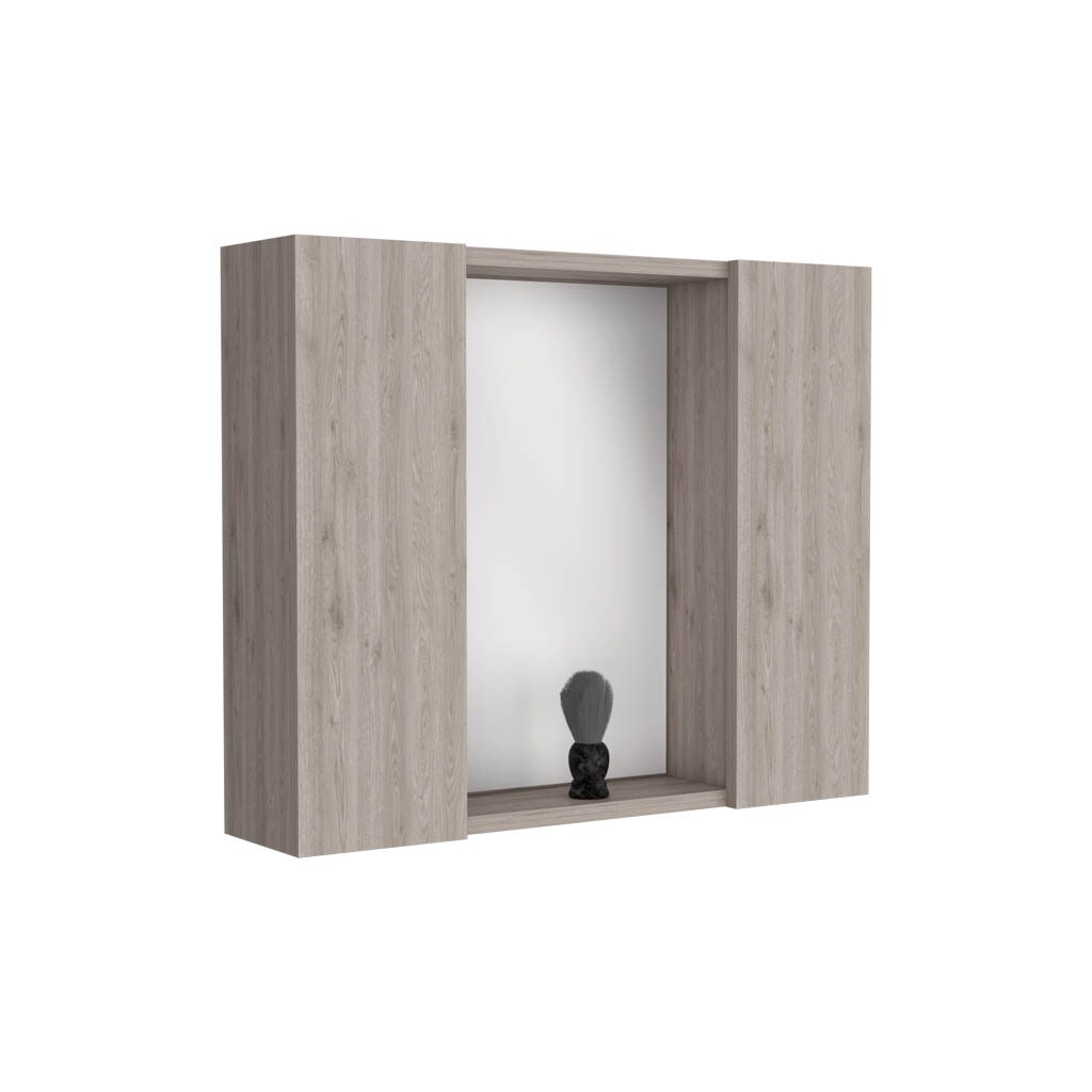 Medicine Cabinet Hops With Double Door And Mirror