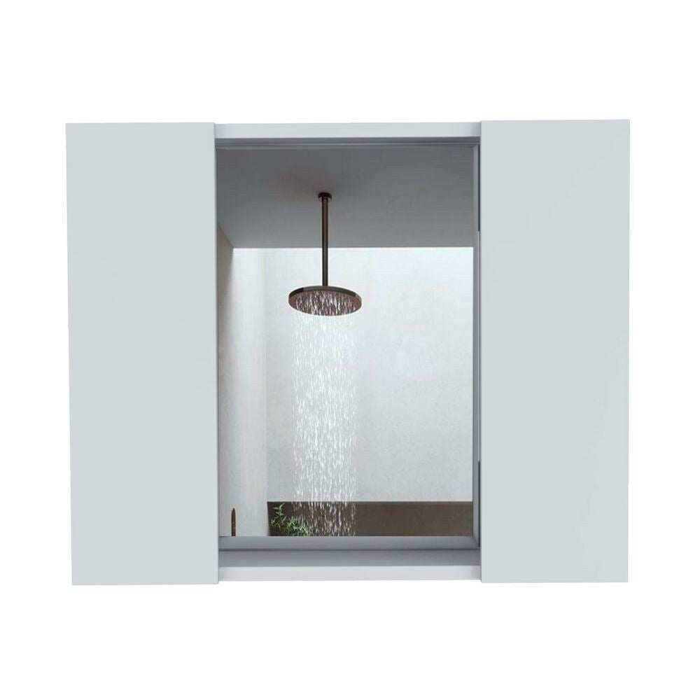 Medicine Cabinet Hops With Double Door And Mirror