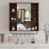 Medicine Cabinet with Mirror - 6.3"D x 26"W x 24"H