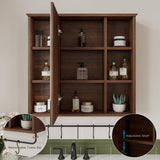 Medicine Cabinet with Mirror - 6.3"D x 26"W x 24"H