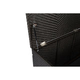 Medium Tortoise Outdoor Wicker Storage Box - 36" L x 24" W x 24" H