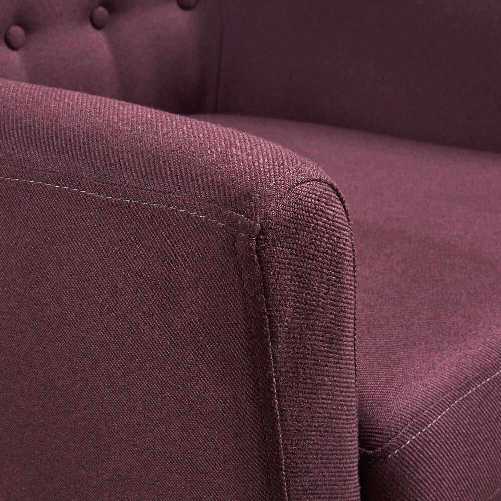Meena Button-tufted Fabric Club Chair by Christopher Knight Home