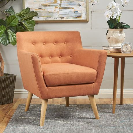 Meena Button-tufted Fabric Club Chair by Christopher Knight Home