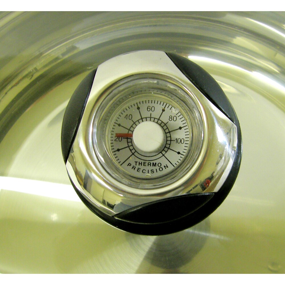 Mega Cook 11.5-Inch 18/10 Stainless Steel Capsule Base Deep Chicken Fryer