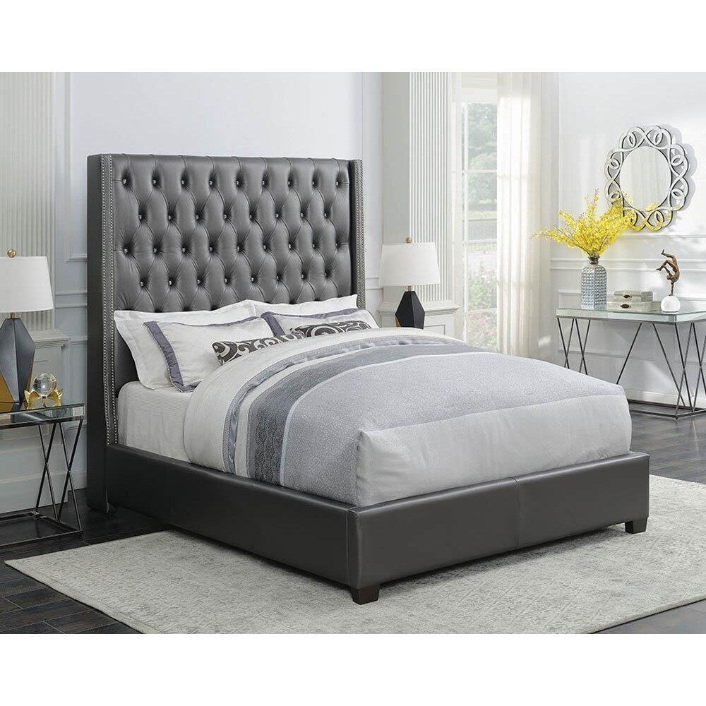 Meghan Full Upholstered Tufted Bed