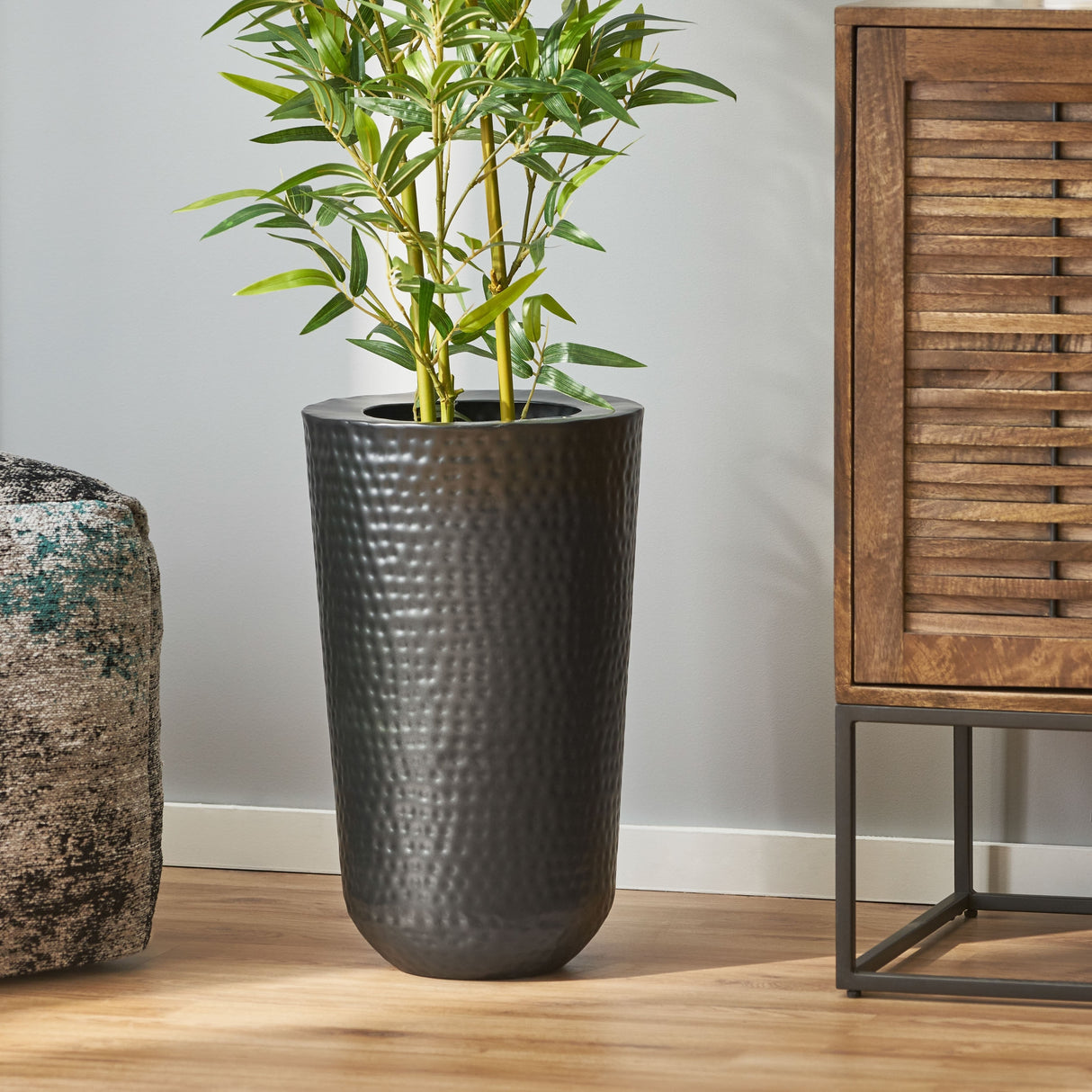 Meigs Indoor Iron Handcrafted Planter by Christopher Knight Home