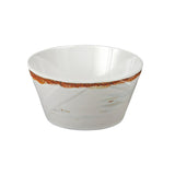 Handmade Melamine Italica Cereal-Dip Bowl-Blanca-Brn (Philippines)