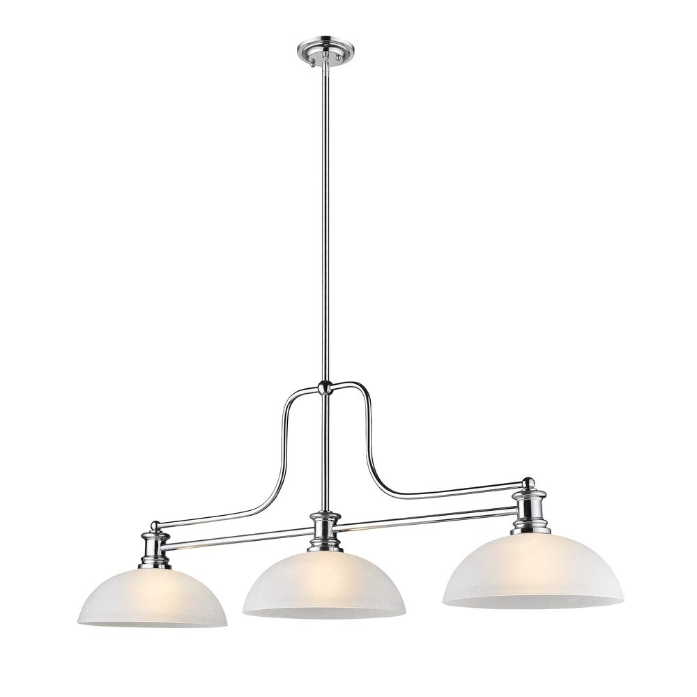 Melange 3 Light Chandelier in Chrome