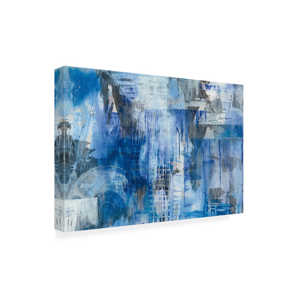 Melissa Averinos 'Industrial Blue II' Canvas Art