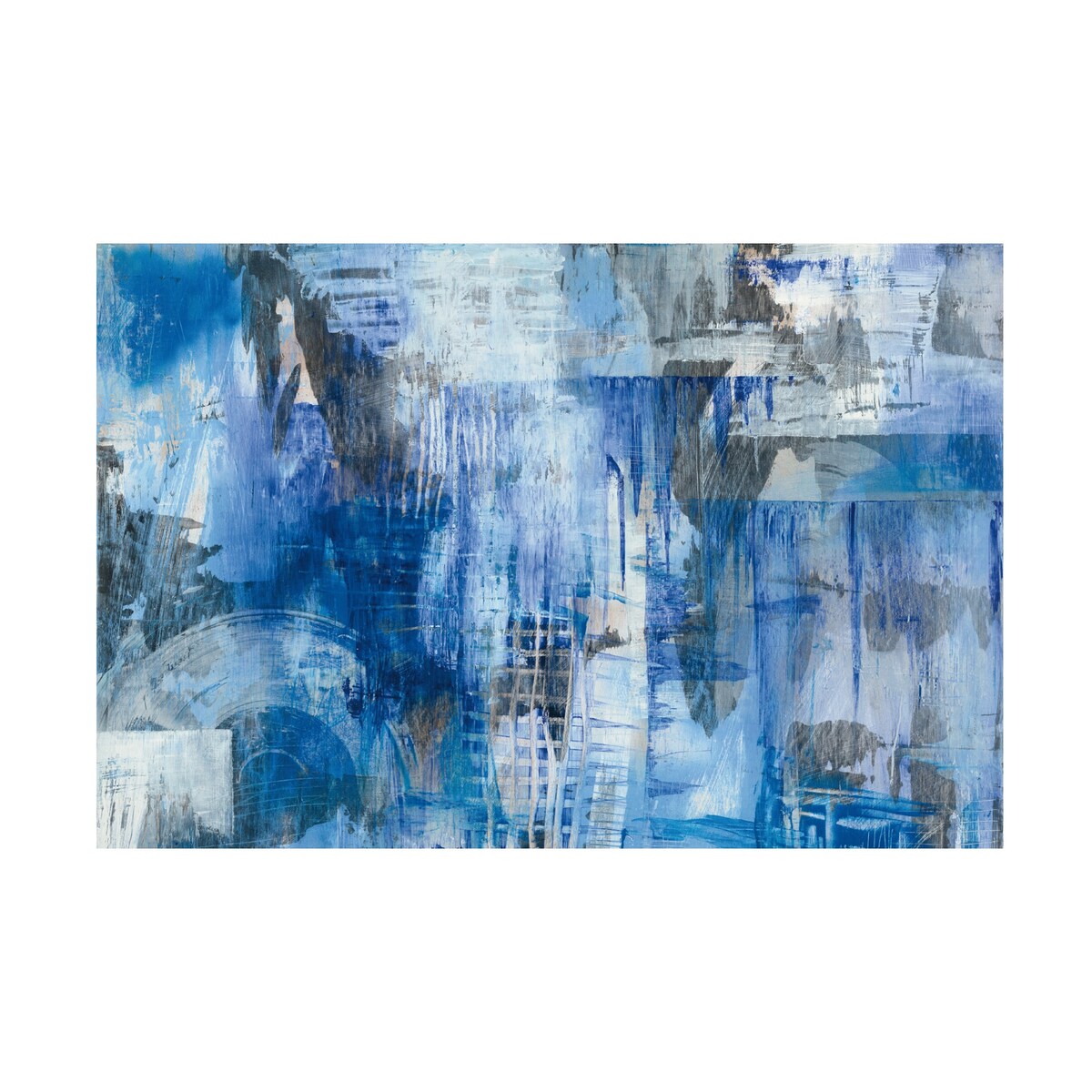Melissa Averinos 'Industrial Blue II' Canvas Art