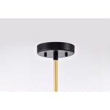 Melite 23 Inch Modern Wagon Wheel Sputnik Designed Ceiling Lighted Chandelier Matte Black and Satin Gold Finish 5-Light - N/A