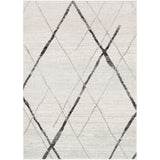 Mellie Gray Contemporary Lines Area Rug - 5'3" x 7'6"