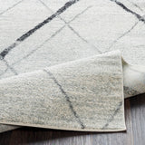 Mellie Gray Contemporary Lines Area Rug - 5'3" x 7'6"