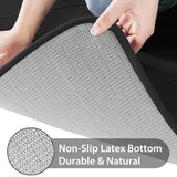 Memory Foam Bath Mat Set, Bathroom Rugs for 3 Pieces, Toilet Mats, Soft Comfortable, Water Absorption, Non-Slip