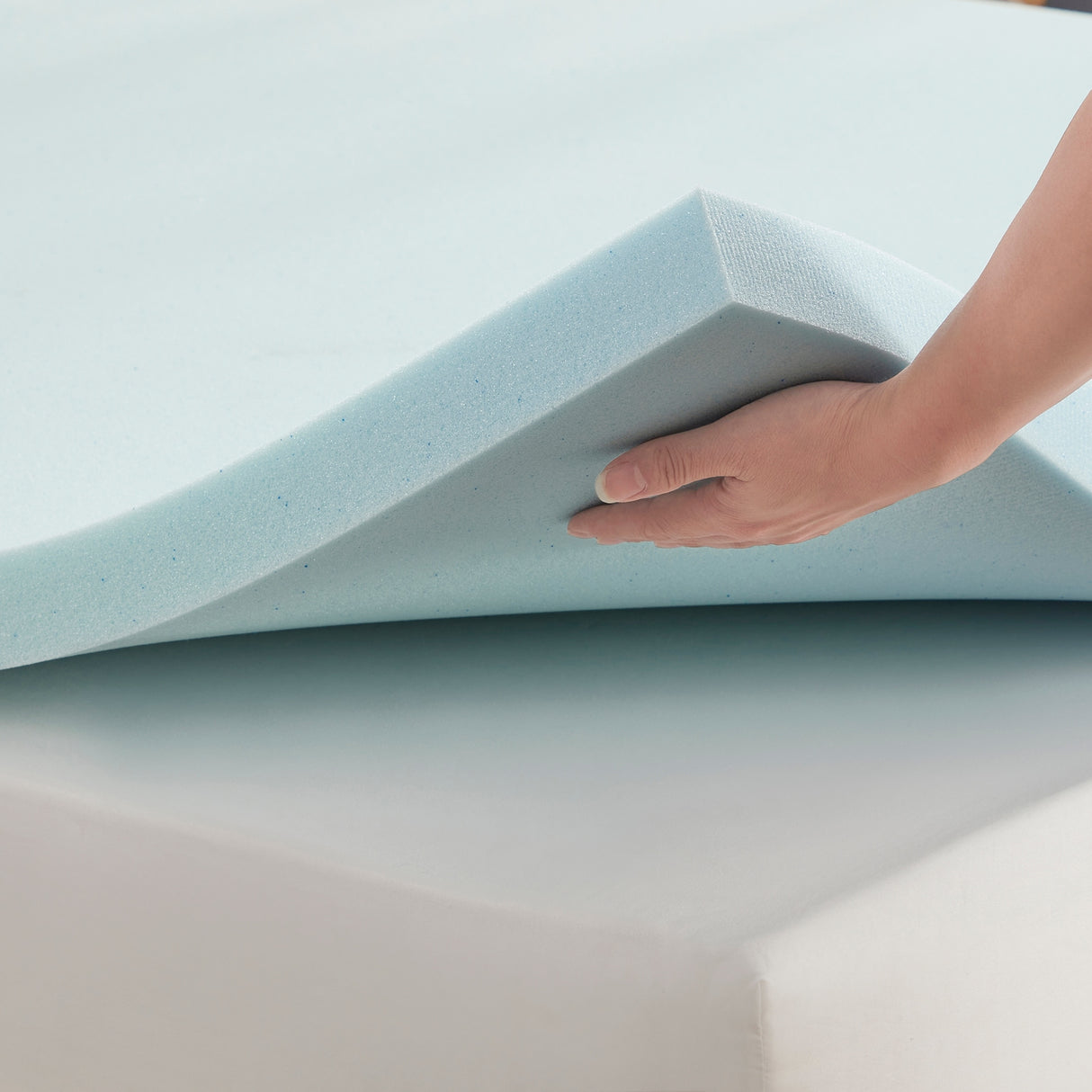 Memory Foam Cool Gel Mattress Topper 2"