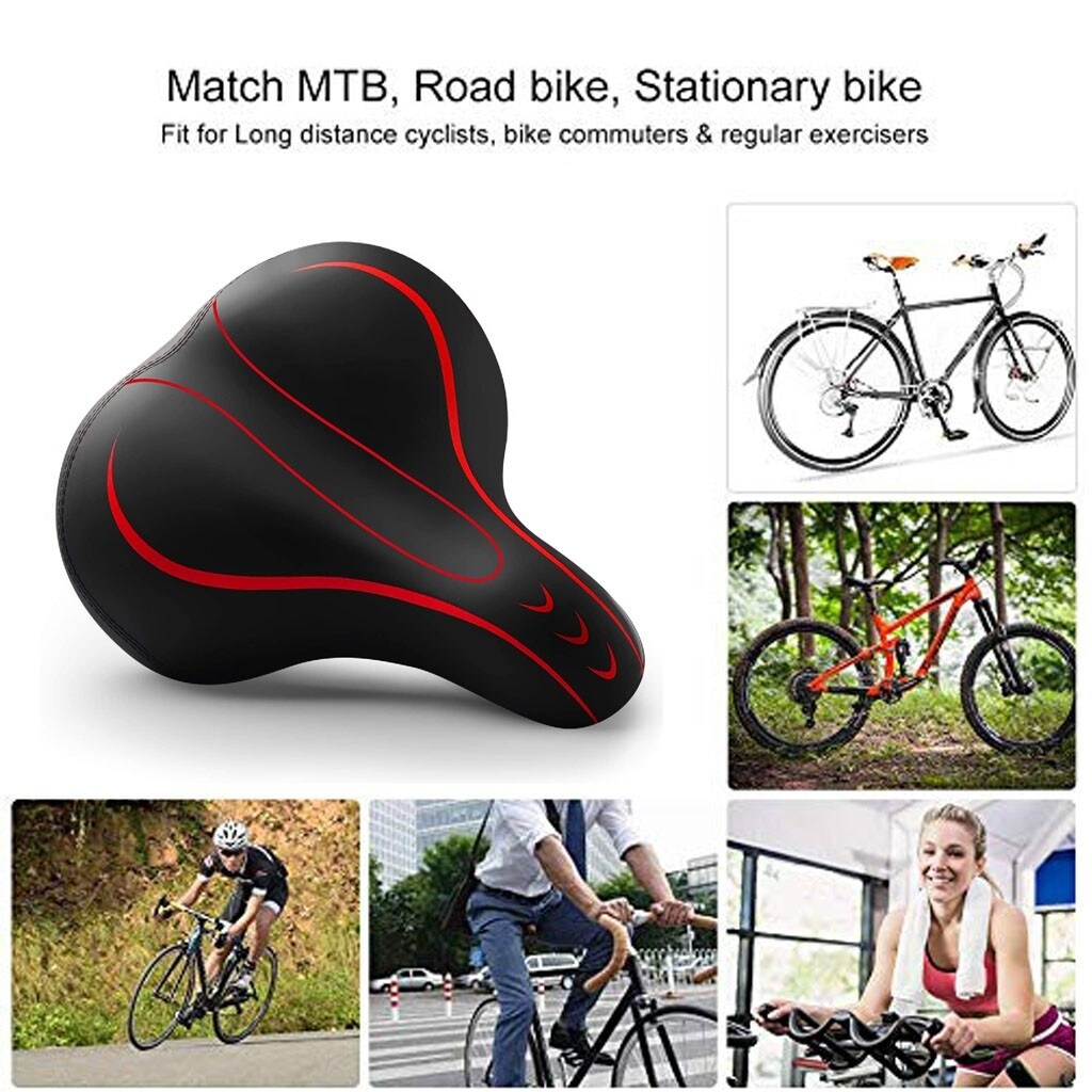 Memory Foam Waterproof Double S hock Absorber Seat Bag The Best Bicycle Seat