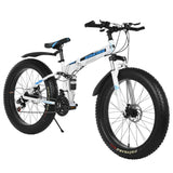 Men Fat Tire Mountain Bike, 17-Inch/Medium High-Tensile Aluminum Frame