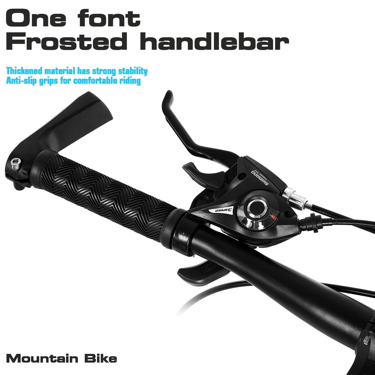 Men Fat Tire Mountain Bike, 17-Inch/Medium High-Tensile Aluminum Frame