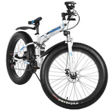 Men Fat Tire Mountain Bike, 17-Inch/Medium High-Tensile Aluminum Frame