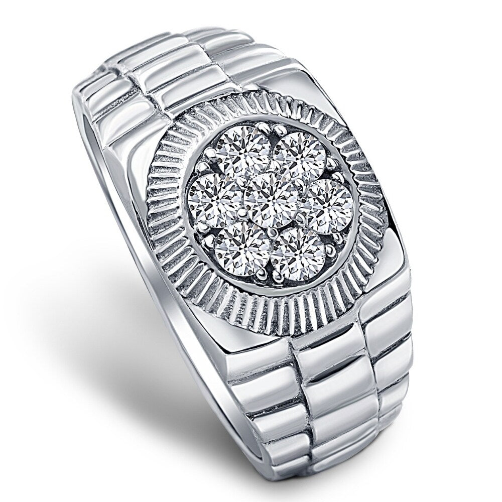 Men's 3/4 Ct T.W. Diamond Ring 14k White Gold