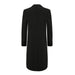 Men's Double-Breasted Knee Length Wool Blend Three Button Long Jacket Overcoat Top Coat