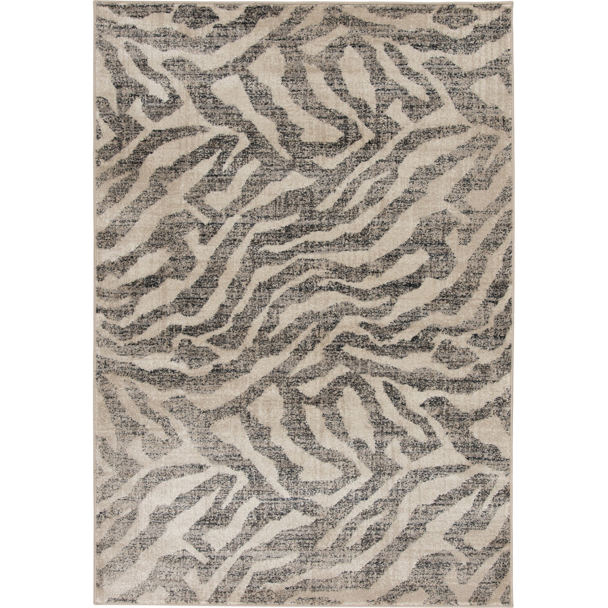 Loomaknoti Mendez Violtinz Gray Area Rug