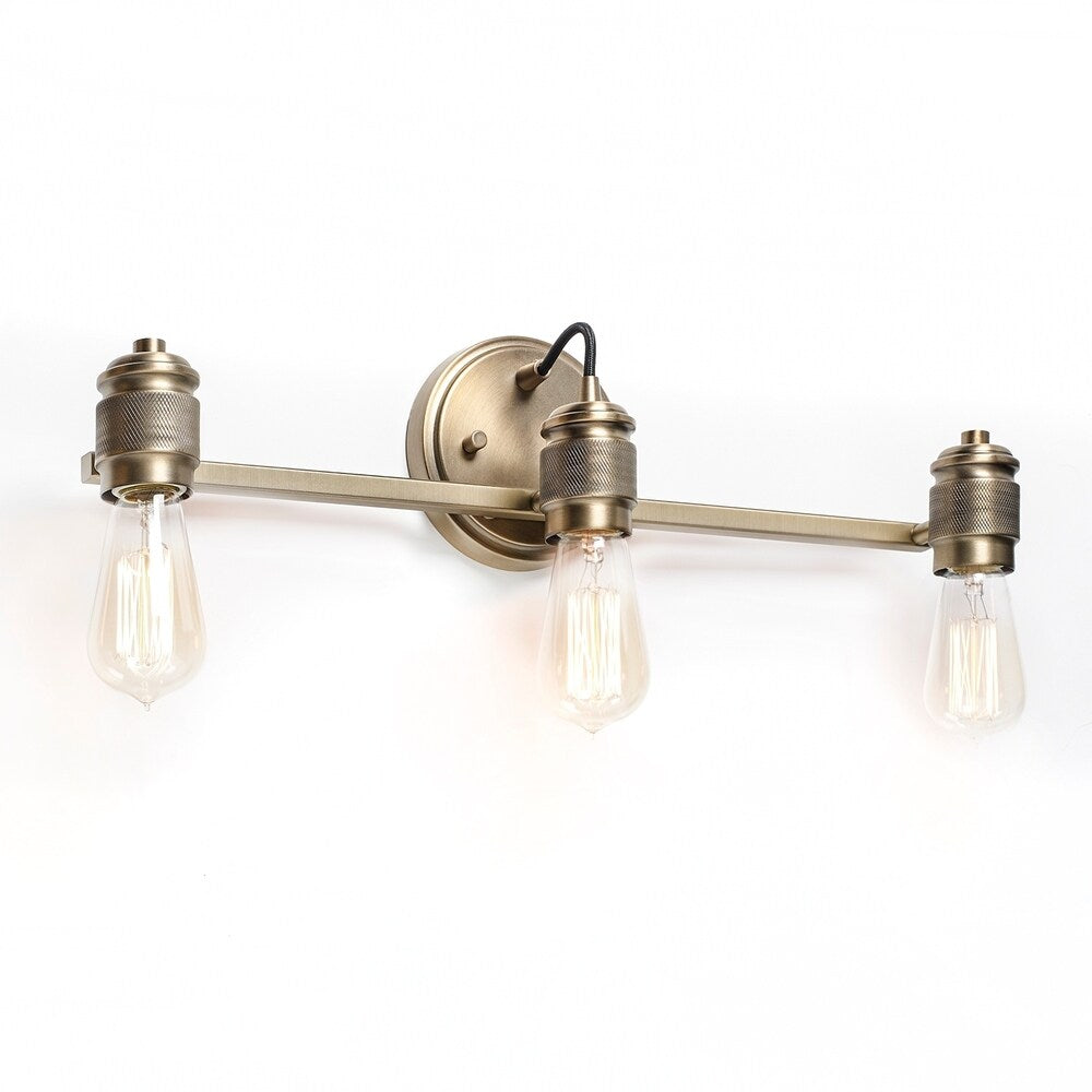 Menlo 3-light Aged Brass Bath/Vanity Fixture